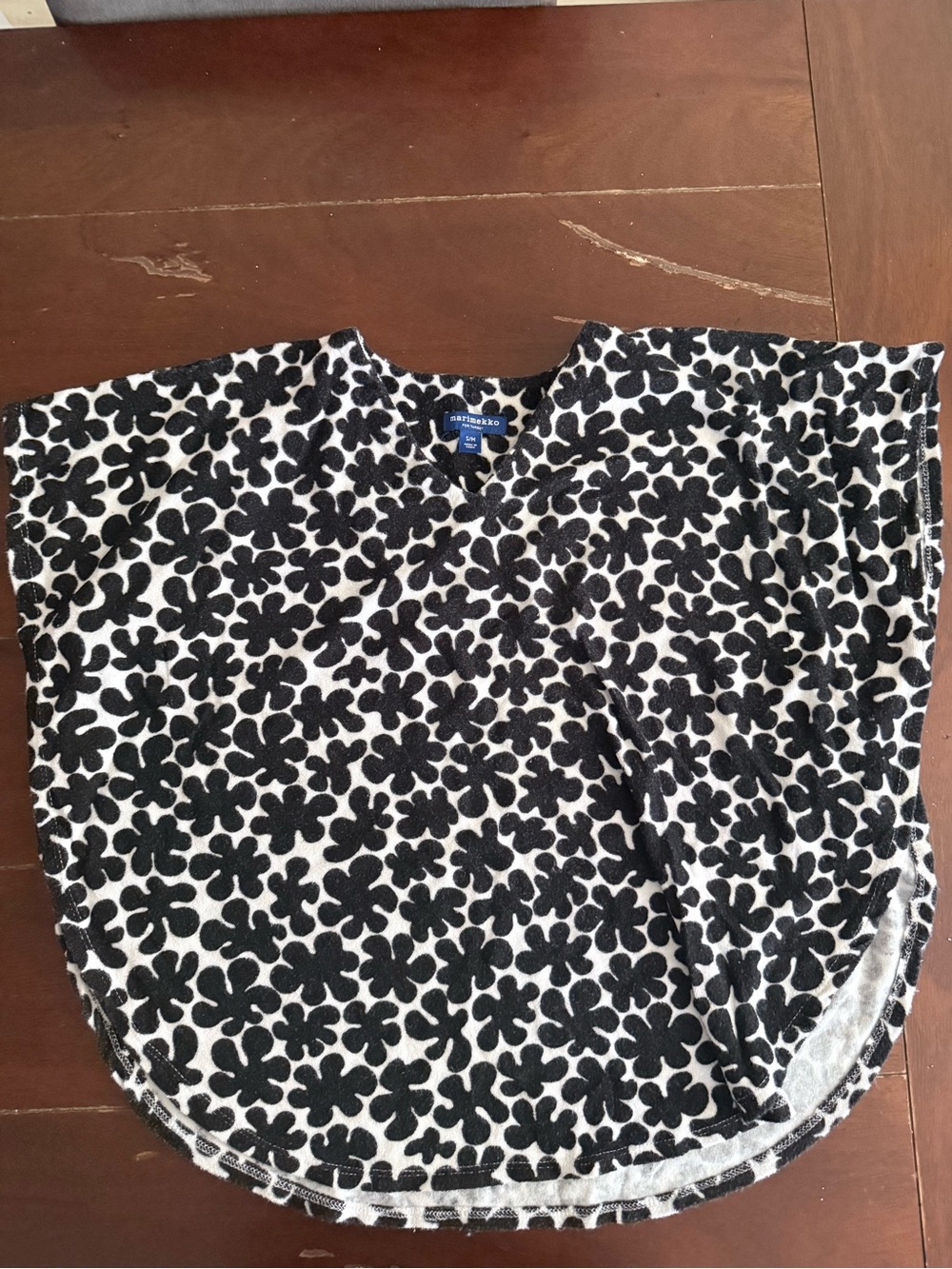 Marimekko for Target Black & White Floral Swimsuit Coverup Top